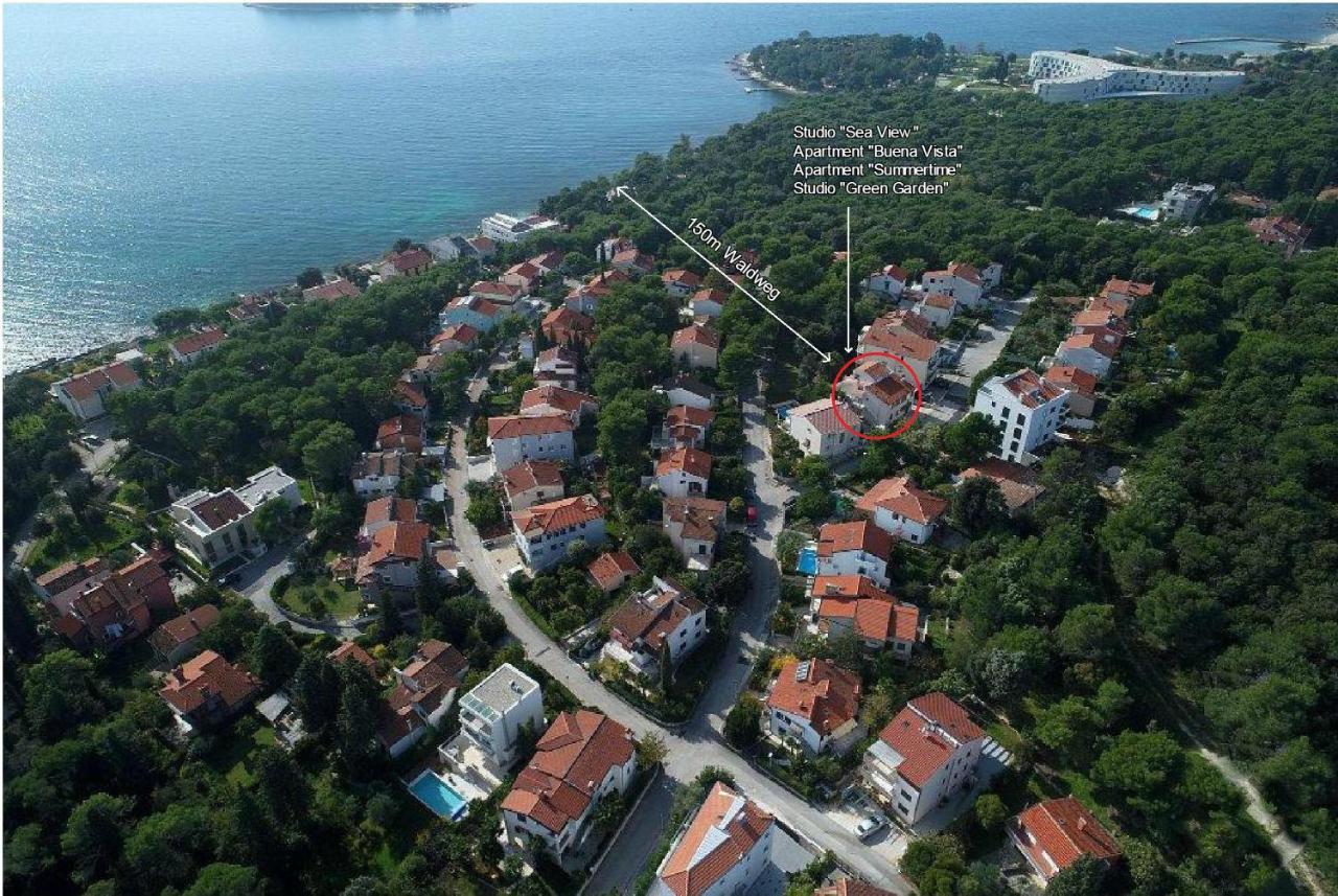 Studio Green Garden Borik Rovinj Kültér fotó